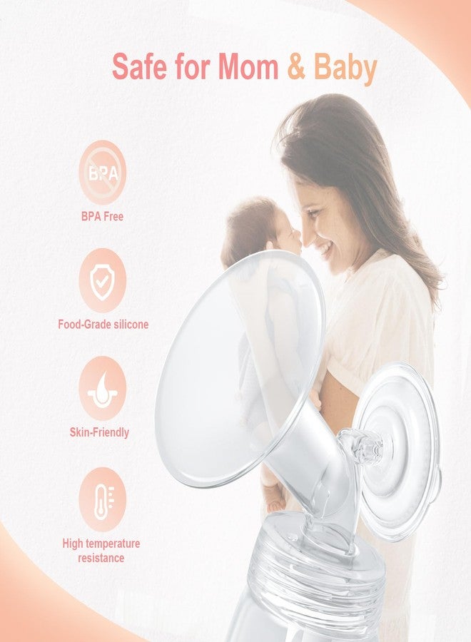 Hranio Breast Pump Parts Compatible with Spectra Replacement Pump Parts 17mm Flange, Spectra Pump Parts S1 S2 Replacements Full Set 4 Set (Full SET-17MM) - Image 3