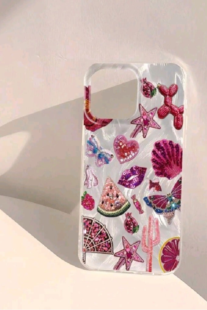 Elegant Cover Case For Iphone14 Pro Max Anti Slip  Trendy Stickers Design - Image 3
