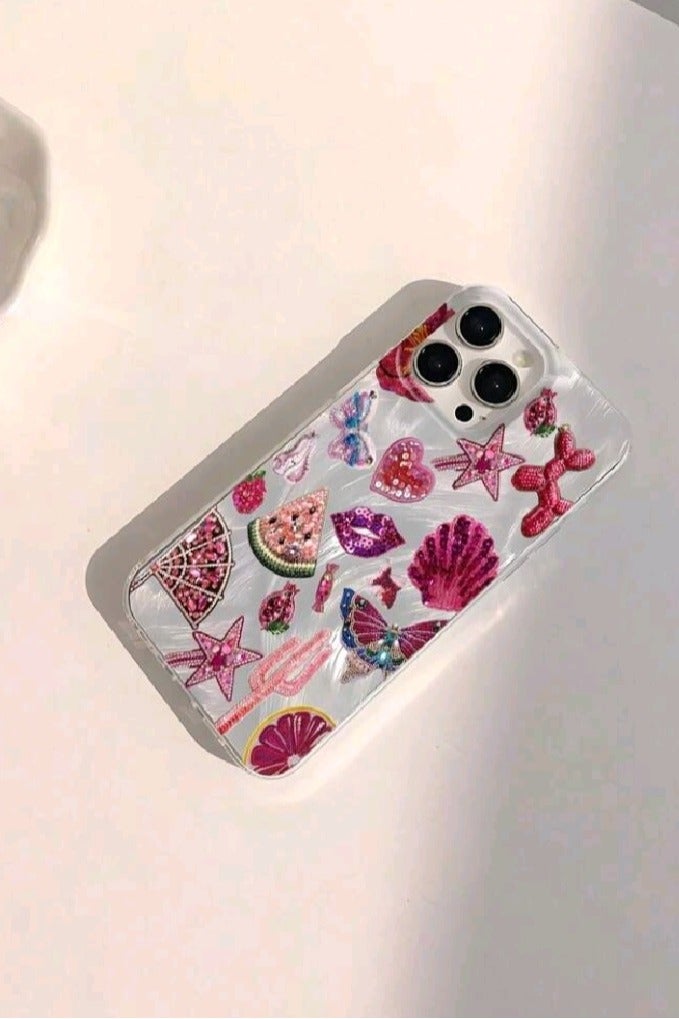 Elegant Cover Case For Iphone14 Pro Max Anti Slip  Trendy Stickers Design - Image 2
