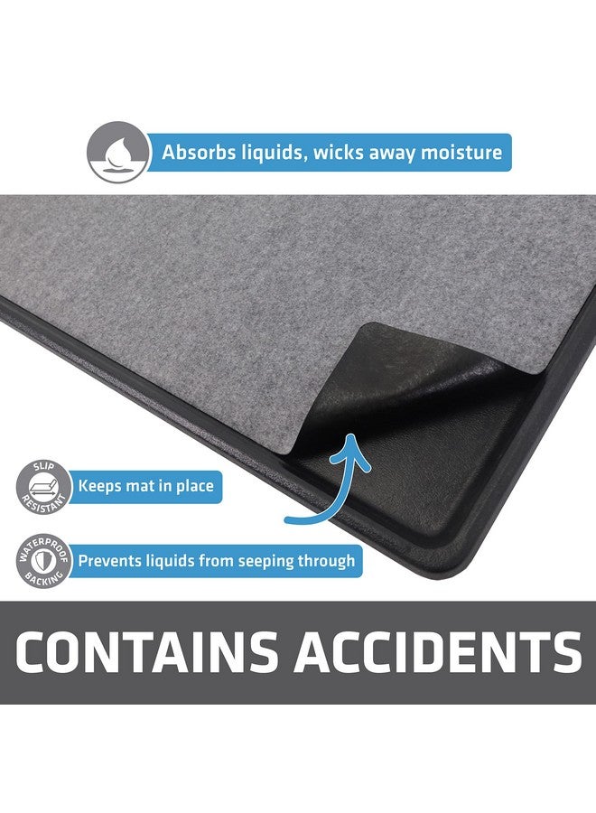 drymate Dog Crate Mat Liner, Absorbs Urine, Waterproof, NonSlip, Washable Puppy Pee Pad For Kennel Training  Use Under Pet Cage To Protect Floors, Thin Cut To Fit Design (Usa Made) (Lgrey)(29"X50") - Image 3