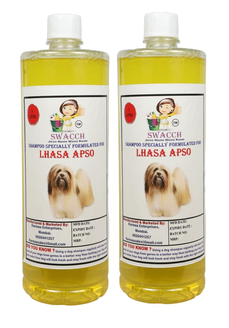swacch Shampoo | Puppy Safe Shampoo | Lhasa Apso Dog Shampoo 1 Litre Pack of 2 Lemon + | O PVC Ring Rubber Chew Toy | Teething Chew Toy I Dental Teething I Durable I Combo Pack - Image 2