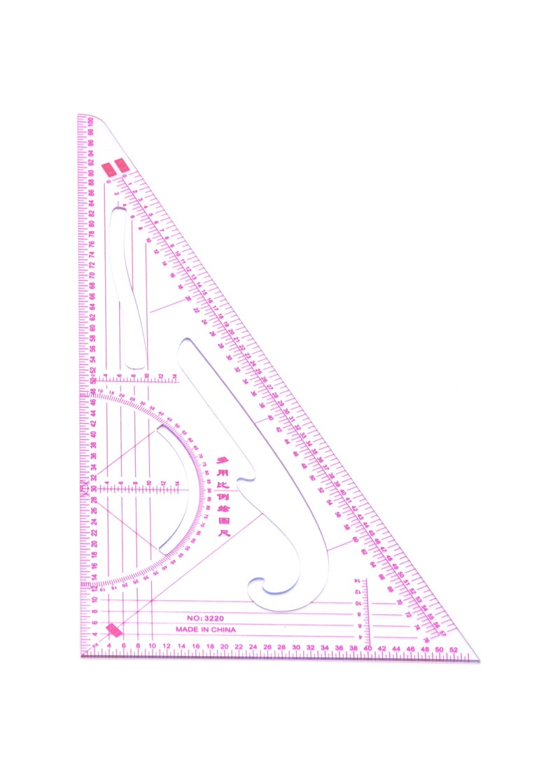 Sewing Ruler Tailor Set, 5 Styling Sewing Rulers and Curves Pattern Making Ruler Plastic Grading Ruler Soft Waist Ruler Sewing Cutting Ruler for Dressmaking Fashion Design. - Image 2