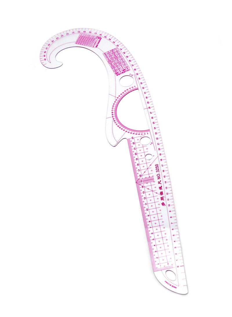 Sewing Ruler Tailor Set, 5 Styling Sewing Rulers and Curves Pattern Making Ruler Plastic Grading Ruler Soft Waist Ruler Sewing Cutting Ruler for Dressmaking Fashion Design. - Image 3