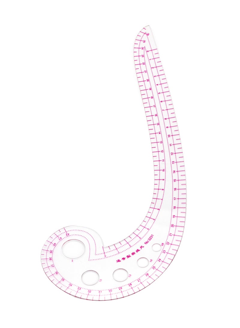 Sewing Ruler Tailor Set, 5 Styling Sewing Rulers and Curves Pattern Making Ruler Plastic Grading Ruler Soft Waist Ruler Sewing Cutting Ruler for Dressmaking Fashion Design. - Image 4