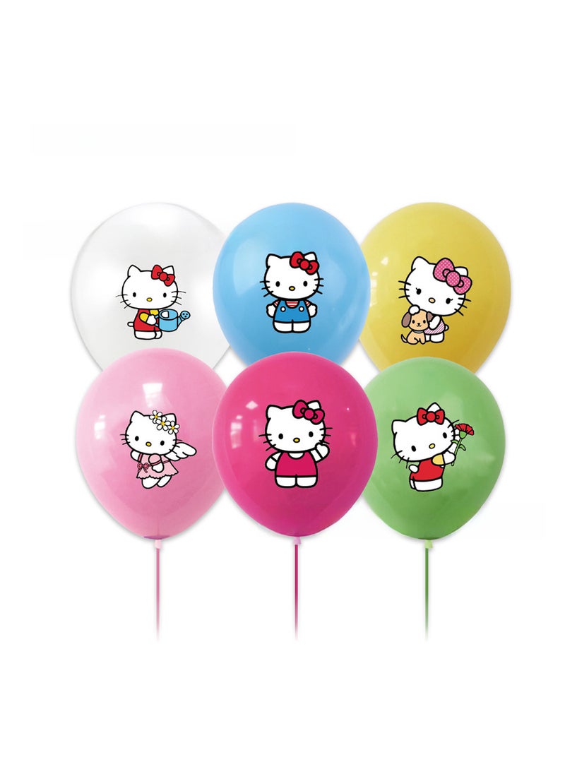 Generic New Pink KT Cat Birthday Party Tableware Set Balloon 18P-KT cat 