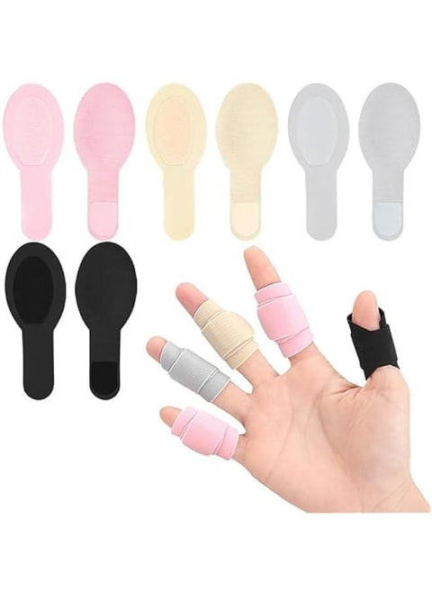 8 Piece Finger Support Brace Kit for Trigger Finger, Arthritis, and Injured Fingers - Splints for Broken Thumb, Index, Middle, Ring, and Pinky Fingers