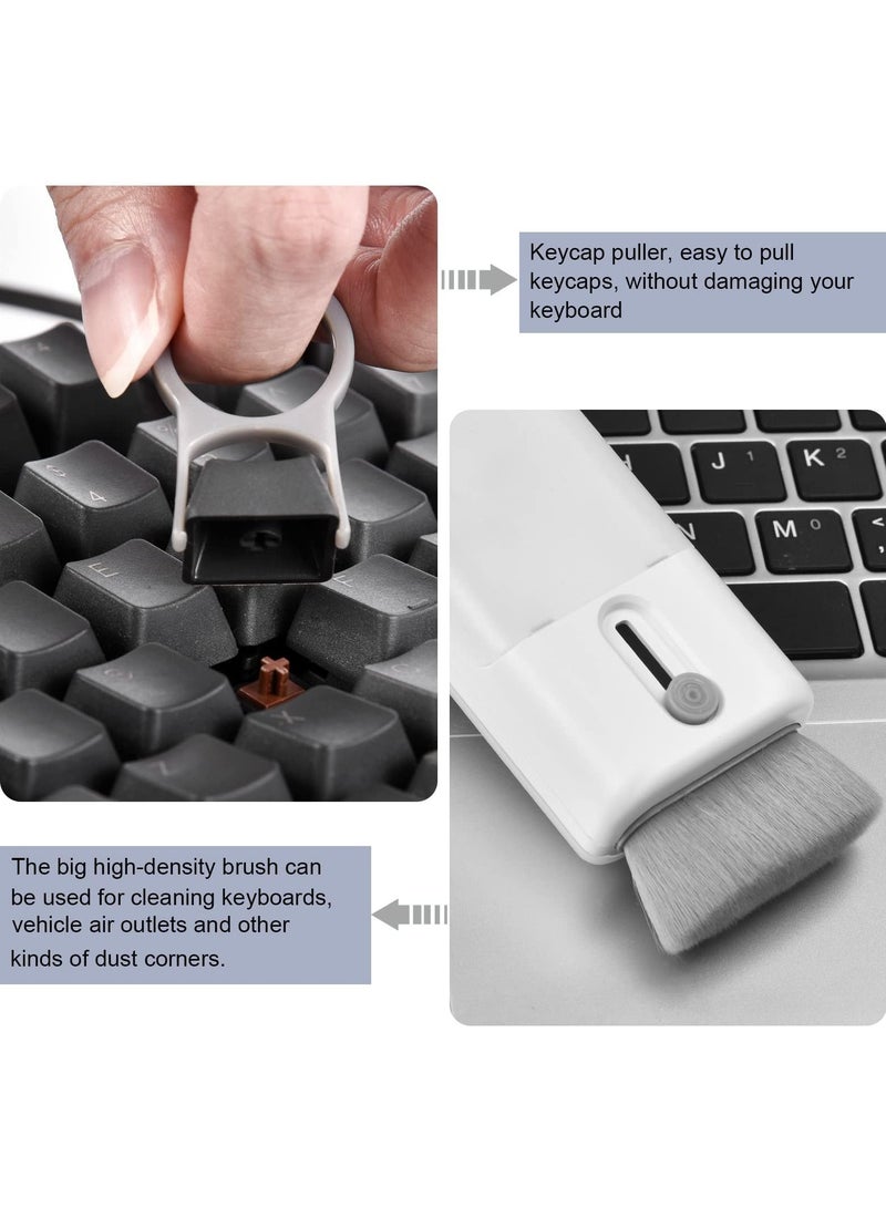 KASTWAVE Cleaner Kit 6 in 1 for Airpod, Multifunctional Keyboard Cleaner Earbud Cleaning Kit Tool with Cleaning Pen for iPhone/Laptop/Tablet/PC Screen/Keyboard/Bluetooth Earphones - Image 4