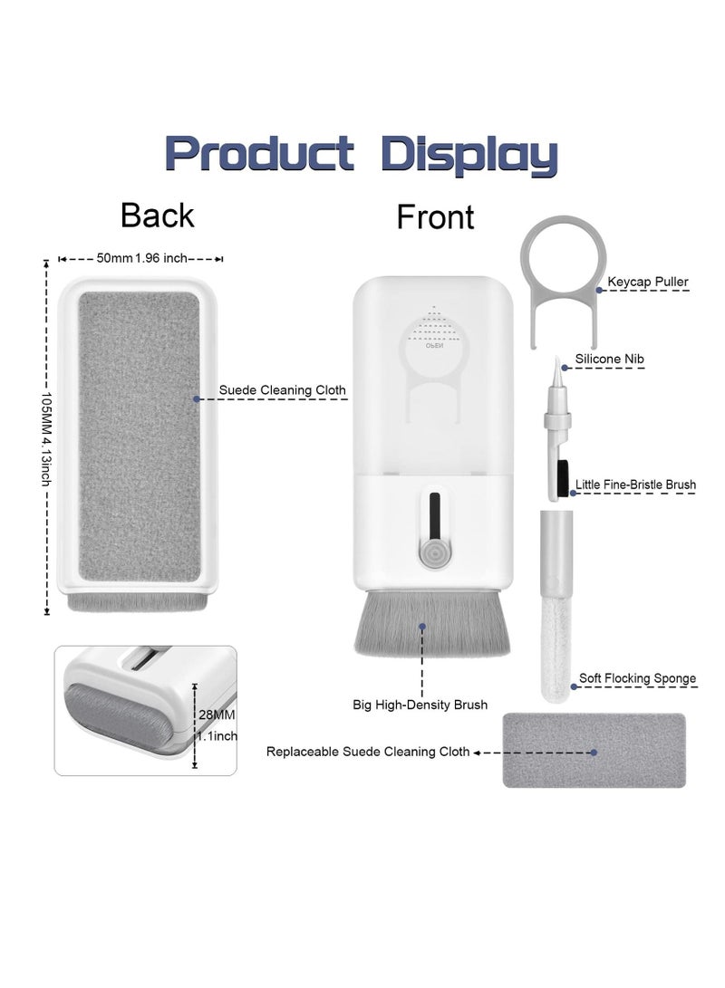 KASTWAVE Cleaner Kit 6 in 1 for Airpod, Multifunctional Keyboard Cleaner Earbud Cleaning Kit Tool with Cleaning Pen for iPhone/Laptop/Tablet/PC Screen/Keyboard/Bluetooth Earphones - Image 2
