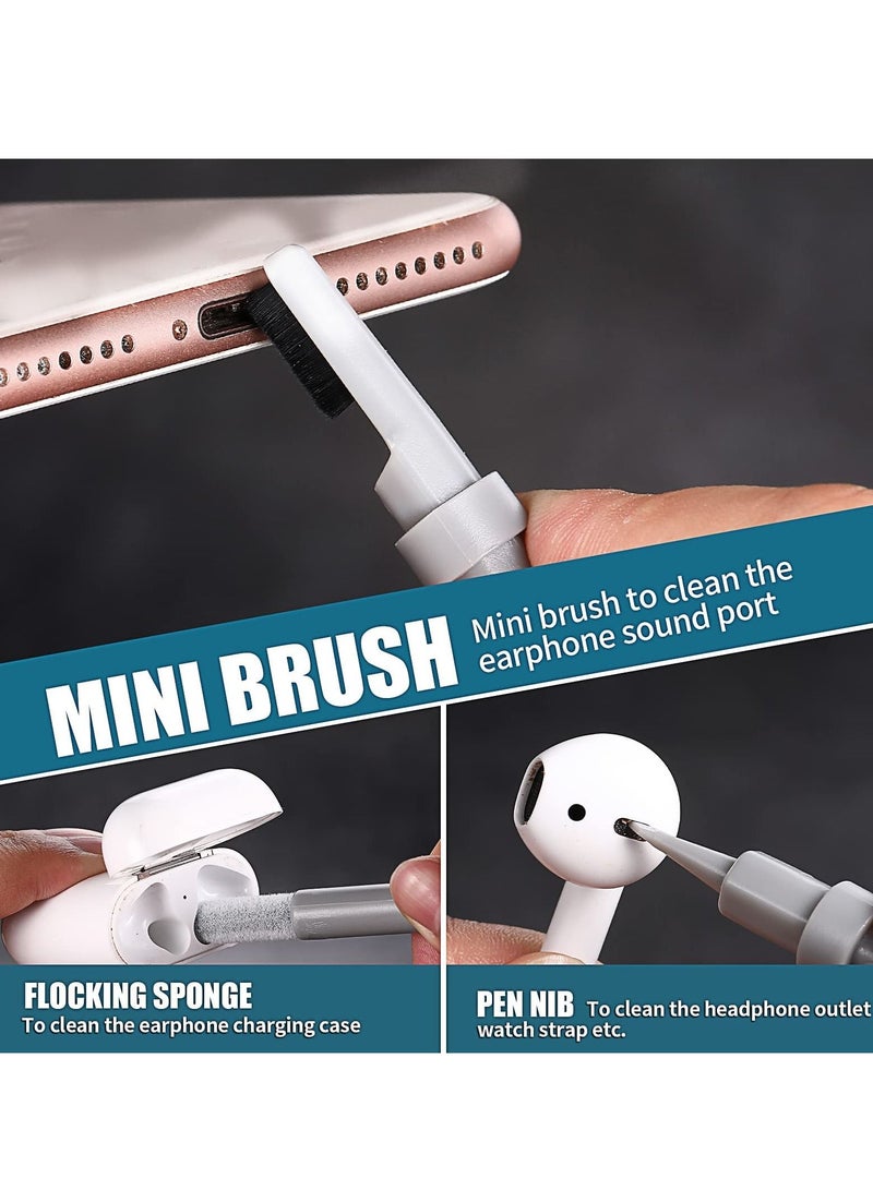 KASTWAVE Cleaner Kit 6 in 1 for Airpod, Multifunctional Keyboard Cleaner Earbud Cleaning Kit Tool with Cleaning Pen for iPhone/Laptop/Tablet/PC Screen/Keyboard/Bluetooth Earphones - Image 3