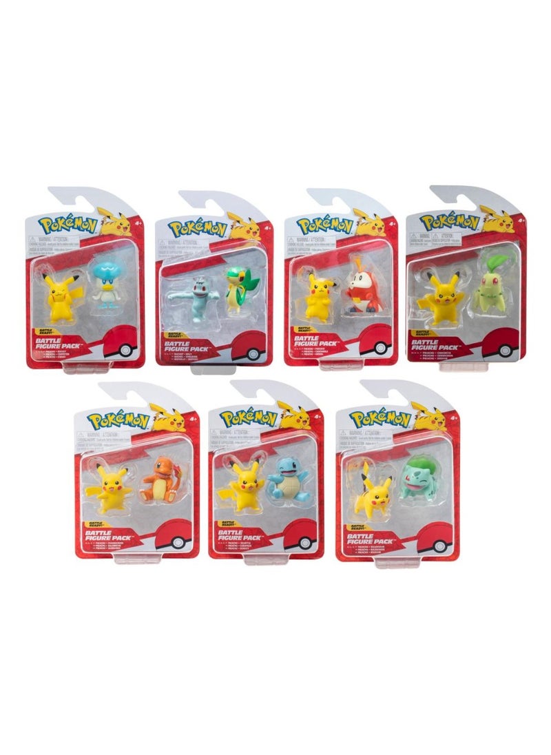 Pokemon Pokemon Battle Figure 1st Partner 2-Inches, Assorted 1 Piece (Style & Color May Vary) | Collectible Figure | Action Figure | Perfect Gift for Kids and Collectors  - Image 1