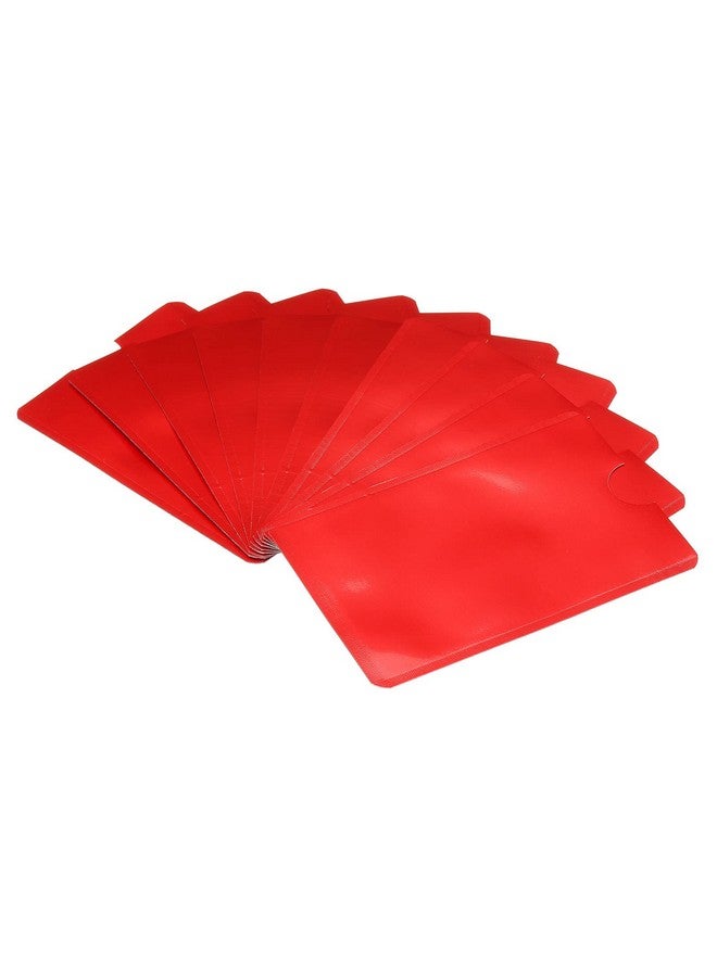 PATIKIL Rfid Blocking Credit Card Sleeves 15 Pack Contactless Protector Holder For Nfc Purse Red  - Image 2