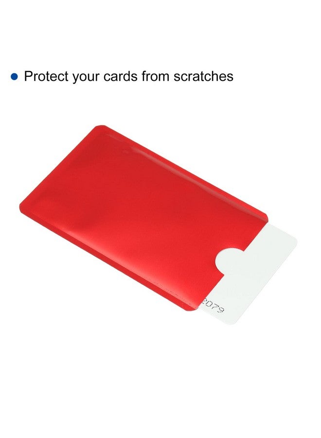PATIKIL Rfid Blocking Credit Card Sleeves 15 Pack Contactless Protector Holder For Nfc Purse Red  - Image 4