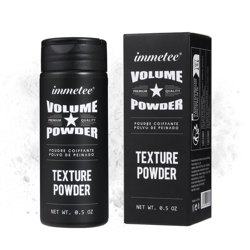 immetee Volume Powder Hair Man Woman, Root Lifting Powder, Matte Effect, Gives Volume, Keeps Hair Soft and Fluffy All Day, 10g (0.5 Oz)