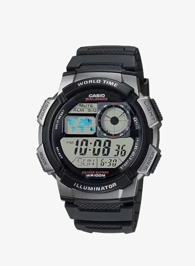 CASIO Men's Resin Digital Watch AE-1000W-1BVDF - 45 mm
