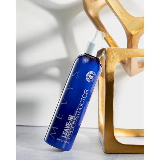 Mevys LEAVE-IN RECONSTRUCTOR, 8 OZ, CONDITIONER FOR DRY DAMAGED HAIR, SPRAY CONDITIONER TO REDUCE FRIZZ AND DETANGLE, ORGANIC WITH ALOE VERA AND VITAMIN B5, PROTECTS FROM HEATING AND GIVES SMOOTHNESS - Image 2