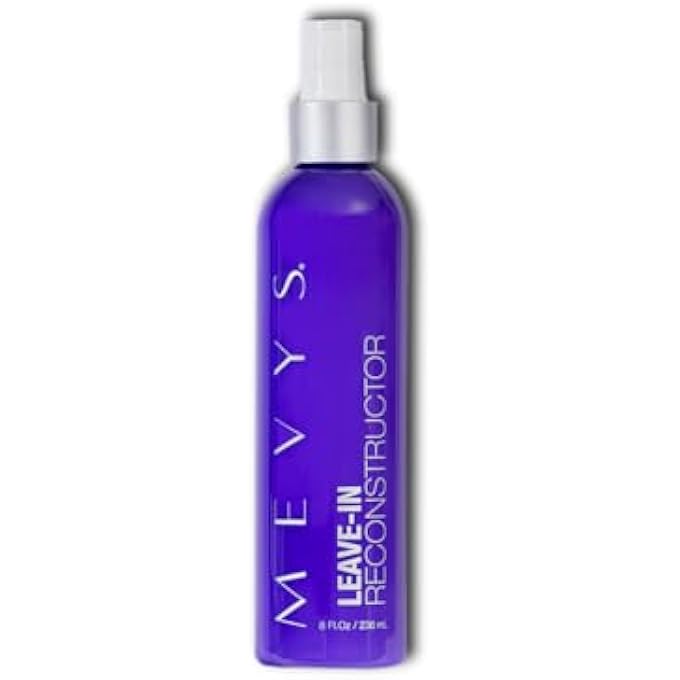 Mevys LEAVE-IN RECONSTRUCTOR, 8 OZ, CONDITIONER FOR DRY DAMAGED HAIR, SPRAY CONDITIONER TO REDUCE FRIZZ AND DETANGLE, ORGANIC WITH ALOE VERA AND VITAMIN B5, PROTECTS FROM HEATING AND GIVES SMOOTHNESS - Image 1