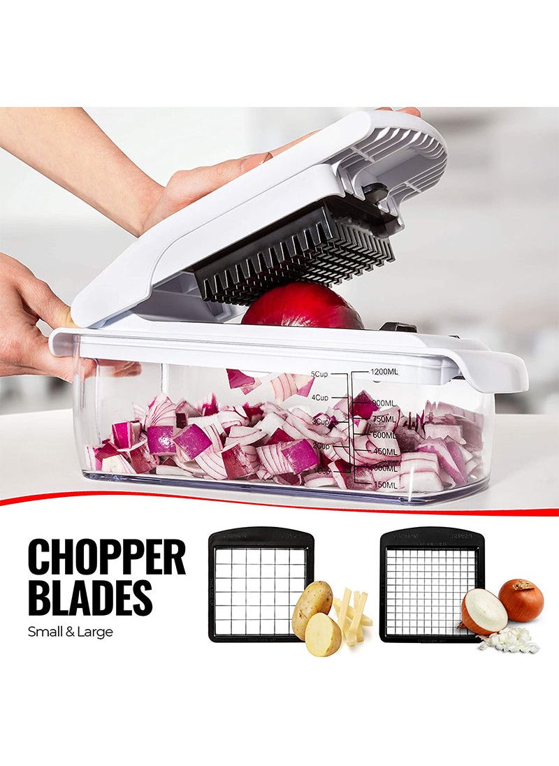 Sharpdo - 22-Piece Multifunctional Vegetable Chopper Cutter Slicer And Dicer Tool - Image 1