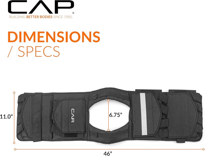 CAP Barbell Adjustable Weighted Vest | 20-150 lbs | Heavy-Duty Workout Vest with Removable Iron Weights for Strength Training, Cardio, Running, and Calisthenics - Image 5