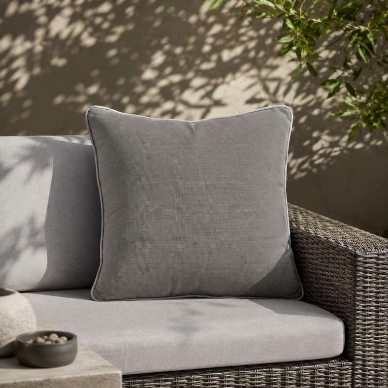 Pan Home Back Cushion with Zipper Closure 240 GSM - 56X50X7Cm - Beige - 065MIC1000003 - Image 1