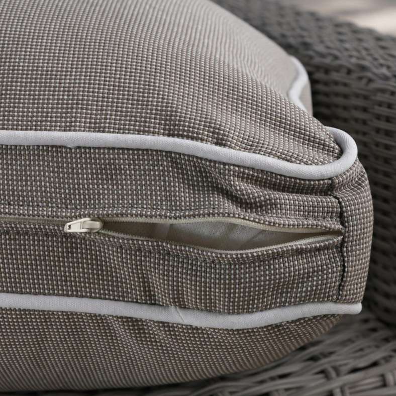 Pan Home Back Cushion with Zipper Closure 240 GSM - 56X50X7Cm - Beige - 065MIC1000003 - Image 2
