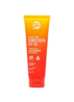 Sun Zapper Sun Zapper Clear Zinc Sunscreen  SPF 50 Broad Spectrum Water Resistant  100mL 34 oz  Contains Vitamin E  Aloe Vera  Made in Australia 