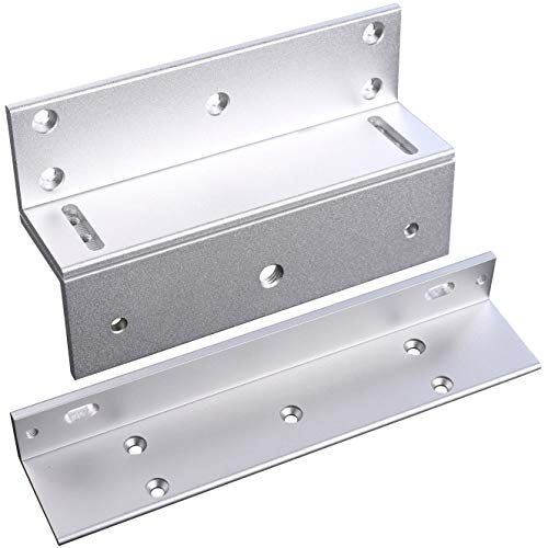 UHPPOTE Z and L Bracket for Inward Door 180KG/350lbs Holding Force Electric Magnetic Lock - Image 1