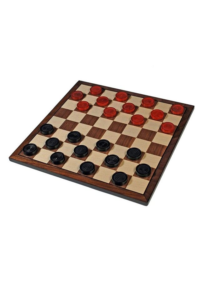 WE Games طقم الدوائر الخشبي الأحمر والأسود القديم 12 بوصة - Image 2
