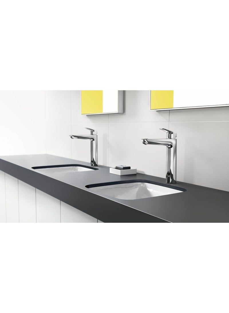 Hansgrohe hansgrohe Logis Basin Mixer Tap 190 Without Waste, Chrome, 71091000  - Image 2
