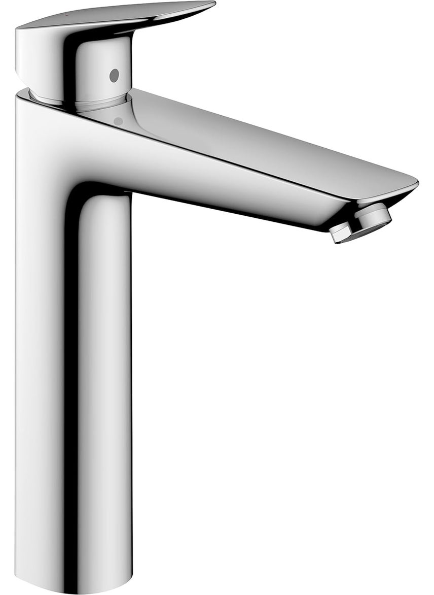 Hansgrohe hansgrohe Logis Basin Mixer Tap 190 Without Waste, Chrome, 71091000  - Image 1