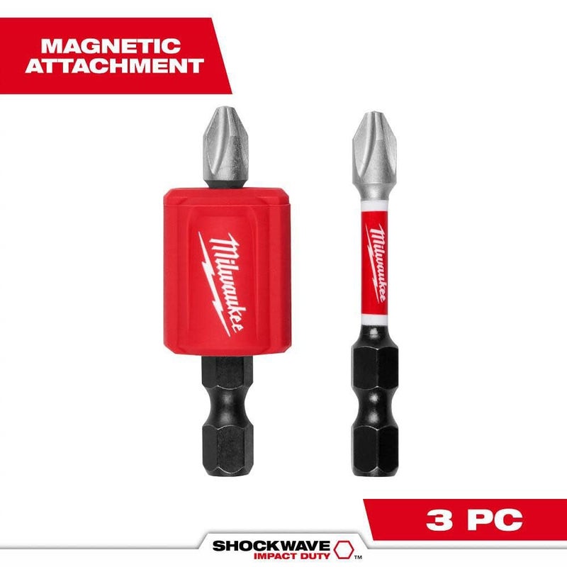 Milwaukee Electric - Shockwave Impact Duty. Magnetic Attachment and PH2 - Image 2