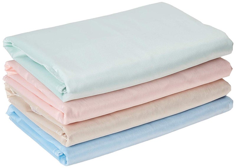 AMU Solutions 4 PACK 34x36 in Washable Bed Pads/Reusable Incontinence Underpads 34 x 36 - Blue, Green, Tan and Pink - Ideal for Children and Adults Wholesale Incontinence Protection / Cloth Chucks Bed Pads Washable - Image 1