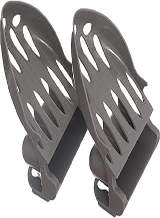 Tooth Brush And Toothpaste Holder (Gray) Set of 2 Piece