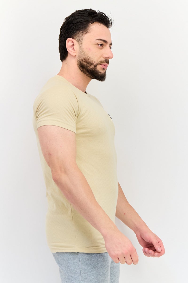 Puma x One8 Men Slim Fit Short Sleeve Outdoor T-Shirt, Dark Beige - Image 2