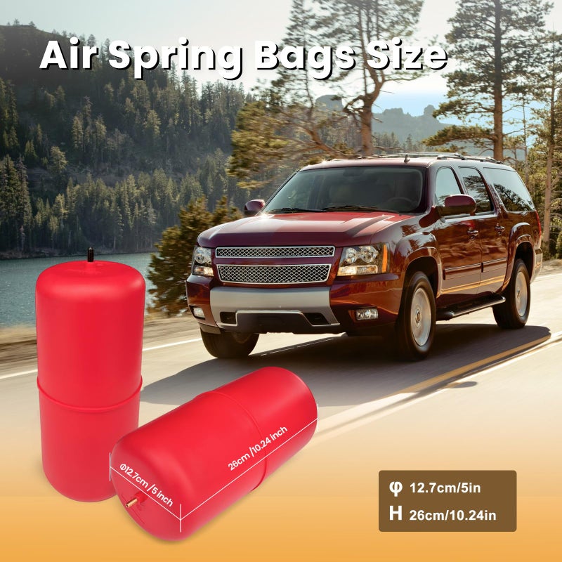 MILLISEC Air Spring Bags Suspension Kit Compatible with 2002-2019 Cadillac/Chevrolet/GMC Car Air Springs OEM Replaces# 60769 - Image 2