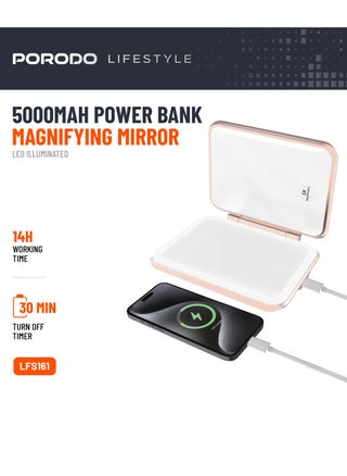 White Rose Gold -5000mAh Power Bank