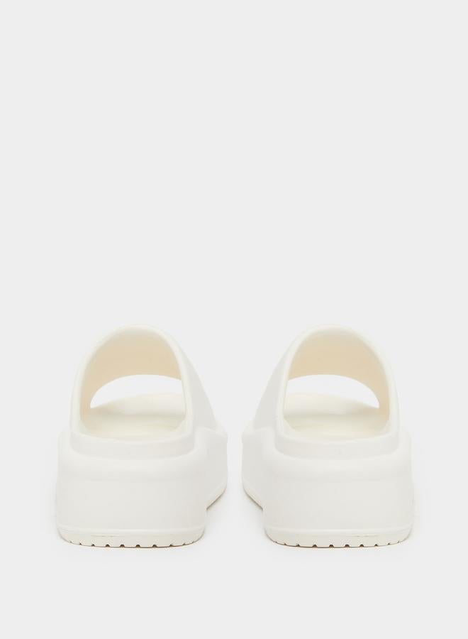 Styli Plain Open Toe Slip-On Flatform Slides - Image 4