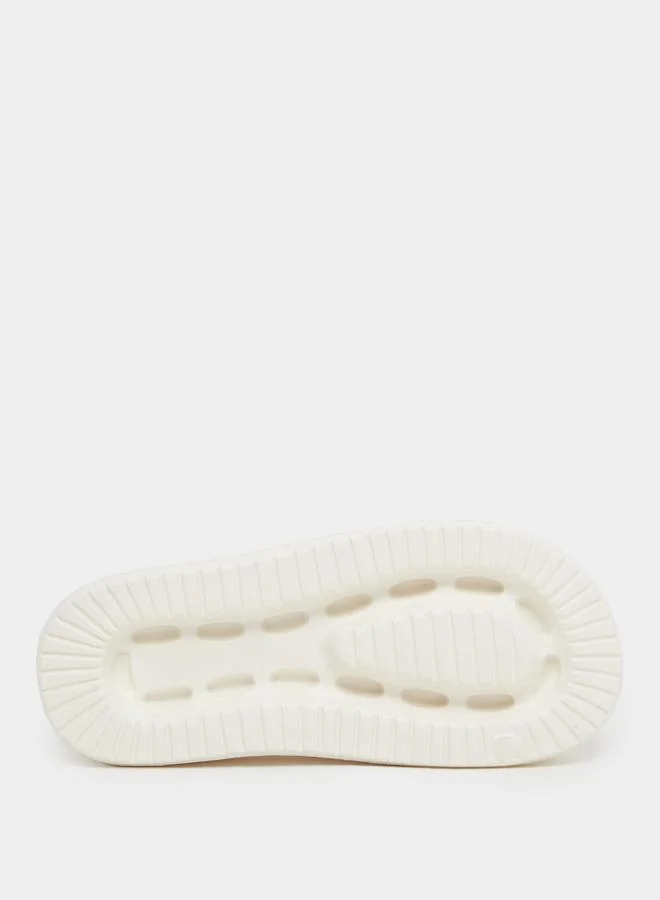 Styli Styli Plain Open Toe Slip-On Flatform Slides