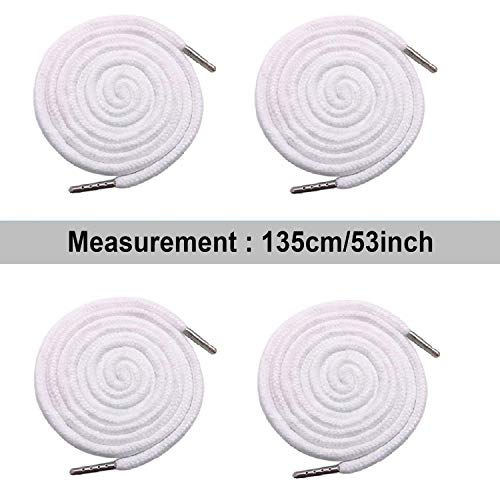 Luckkyme 20 Pack Replacement Drawstrings Drawcords for Pants Sweatpants Hoodies Scrubs Jackets Shorts Tool 53" Long (White) - Image 3