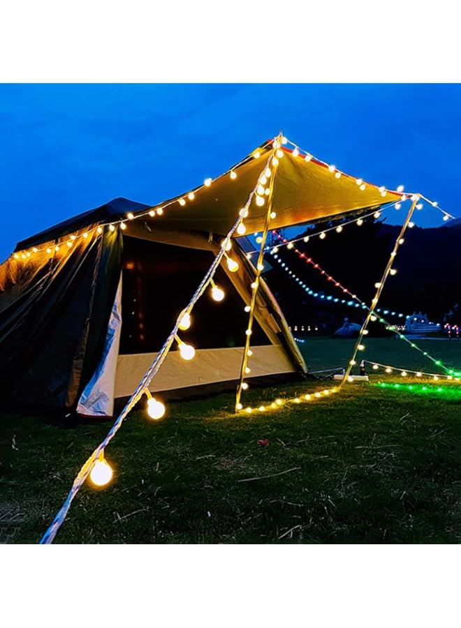 The Bros Globe String Lights, Crystal Ball String Lights Fairy Backdrop Lights with 10M Battery Operated 80 LED String Lights for Indoor Outdoor Party Garden Wedding Camping Decorations - Image 3