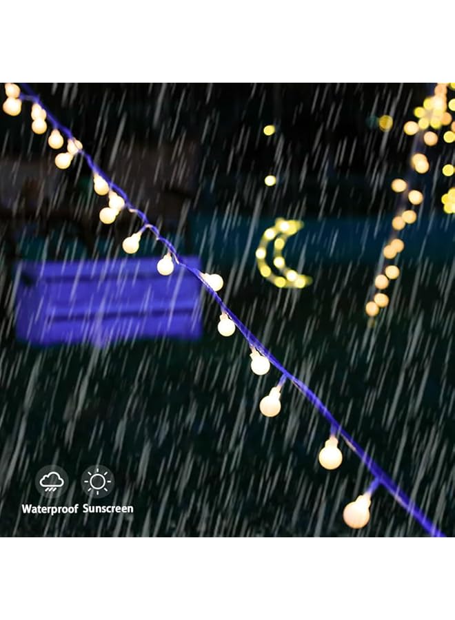 The Bros Globe String Lights, Crystal Ball String Lights Fairy Backdrop Lights with 10M Battery Operated 80 LED String Lights for Indoor Outdoor Party Garden Wedding Camping Decorations - Image 4