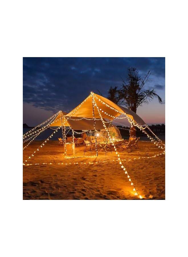 The Bros Globe String Lights, Crystal Ball String Lights Fairy Backdrop Lights with 10M Battery Operated 80 LED String Lights for Indoor Outdoor Party Garden Wedding Camping Decorations - Image 2