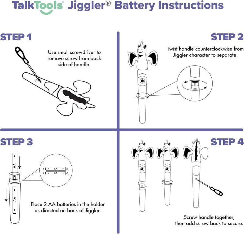 TalkTools Jiggler - Oral Facial Massager - Sensory Awareness Tool for Jaw and Lips | Improve Speech and Feeding Skills | Calming Motor for Kids - Dragon/Frog - Set of 2 - Image 5