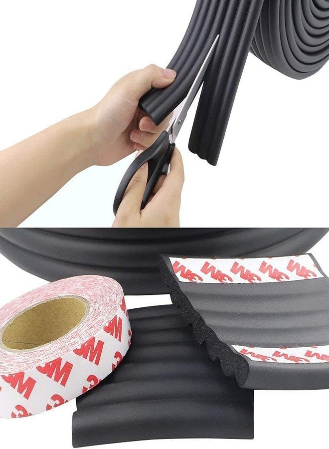 YOMITH Edge Corner Guards Safety Bumpers Soft, Wide Edge Protector with Strong Adhesive Multi-Purpose Foam Pre-Taped, Proofing Corners Strip Foam for Baby, Kids, Child, (1 Pcs) (Black) - Image 5