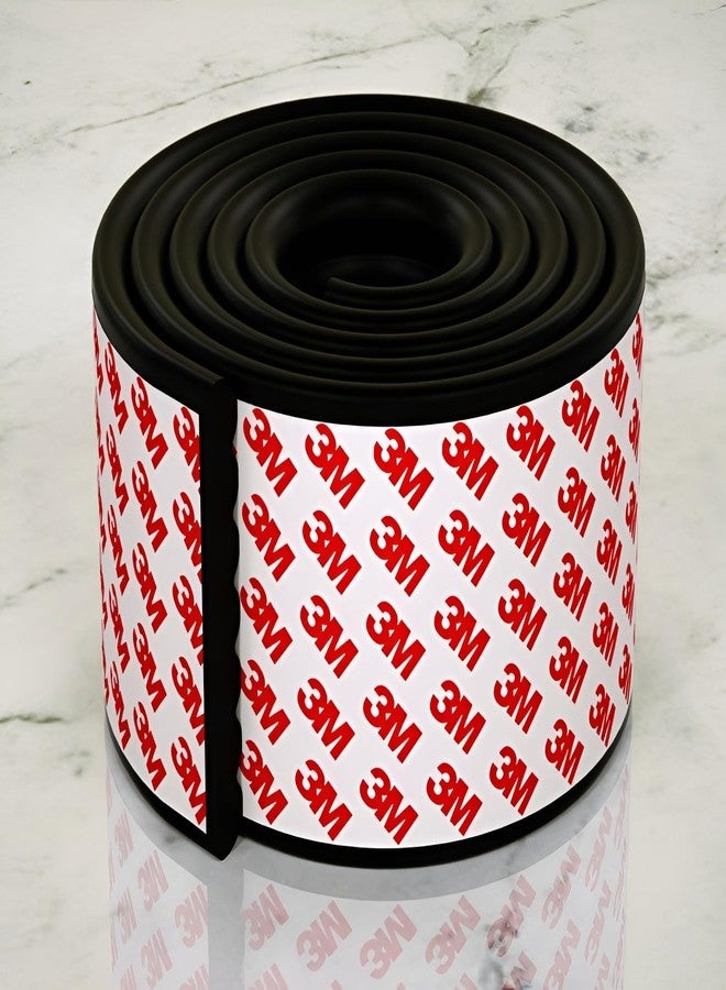 YOMITH Edge Corner Guards Safety Bumpers Soft, Wide Edge Protector with Strong Adhesive Multi-Purpose Foam Pre-Taped, Proofing Corners Strip Foam for Baby, Kids, Child, (1 Pcs) (Black) - Image 1