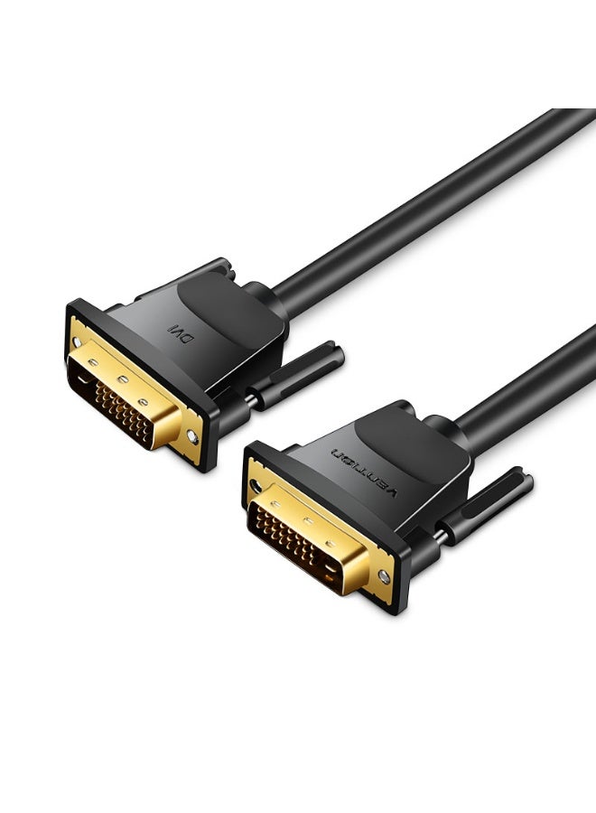 VENTION DVI(24+1) Male to Male Cable 1M Black Model # EAABF - Image 1