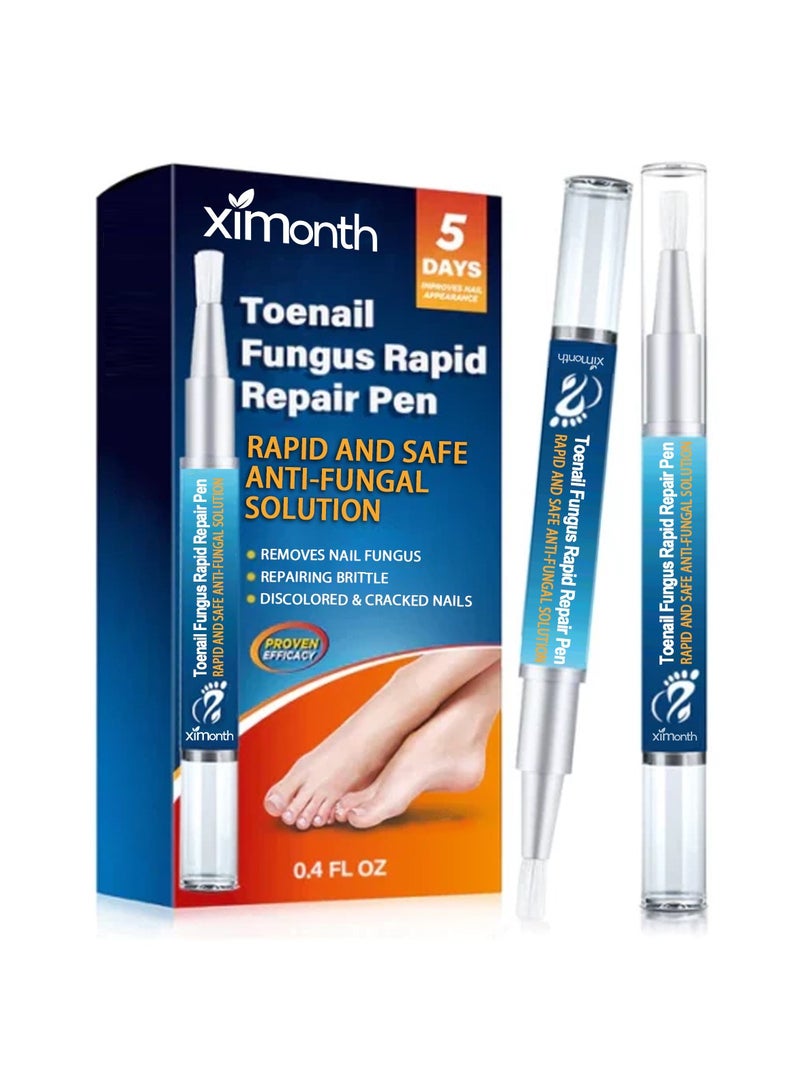 ximonth قلم إصلاح الأظافر 4 قطع - علاج فطريات أظافر القدم - حل سهل وفعال لفطريات الأظافر - قلم فطريات الأظافر - Image 2
