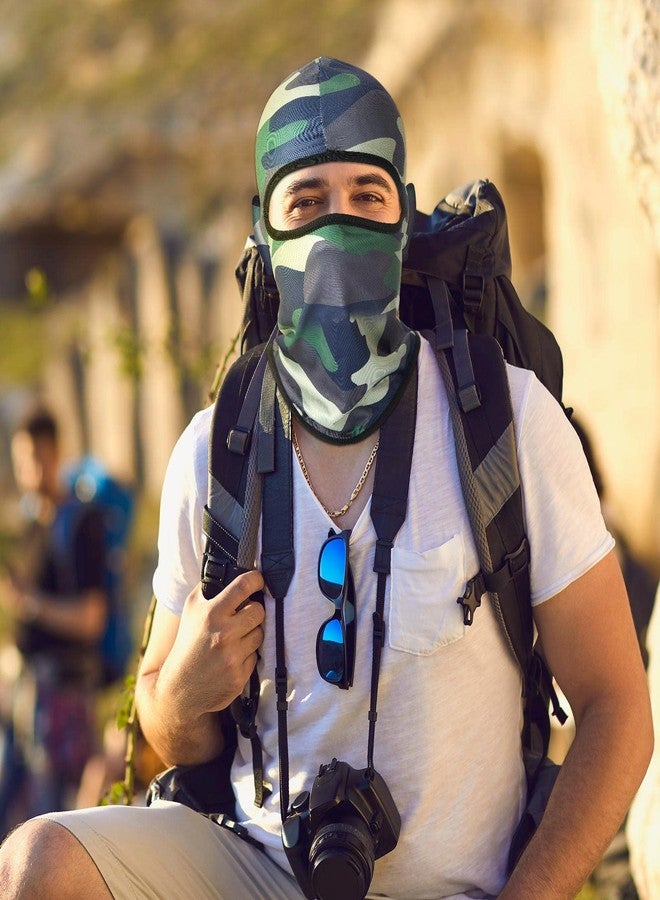 زانماي قناع وجه كامل من زانماي، 20 قطعة، قناع تزلج، حماية من الأشعة فوق البنفسجية، غطاء كامل للوجه للرجال والنساء، مناسب للرياضات الخارجية (تمويه). - Image 5