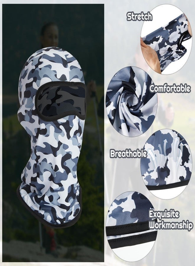 زانماي قناع وجه كامل من زانماي، 20 قطعة، قناع تزلج، حماية من الأشعة فوق البنفسجية، غطاء كامل للوجه للرجال والنساء، مناسب للرياضات الخارجية (تمويه). - Image 3