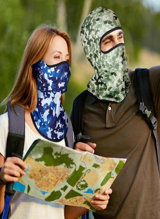 زانماي قناع وجه كامل من زانماي، 20 قطعة، قناع تزلج، حماية من الأشعة فوق البنفسجية، غطاء كامل للوجه للرجال والنساء، مناسب للرياضات الخارجية (تمويه). - Image 4