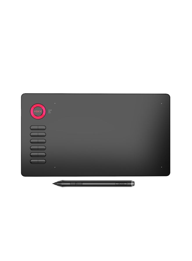 Veikk Drawing Tablet A15 Graphic Tablet 10x6 inches Digital Drawing Tablet with 8192 Induction Levels 5080 LPI Red Button - Image 1